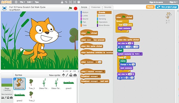 Coding with Scratch